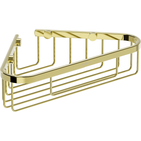 Mexen Uni-T sarokba helyezhető fürdőszobai kosár, arany - 70A8520-50