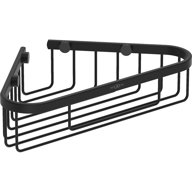 Mexen Uni-T sarokkosár fürdőszobai, fekete - 70A8520-70