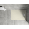 Mexen Hugo SMC téglalap alakú zuhanytálca 100 x 90 cm, bézs, fehér takaróval - 42699010-W