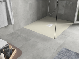 Mexen Hugo SMC téglalap alakú zuhanytálca 120 x 100 cm, bézs, fehér burkolat - 42691012-W