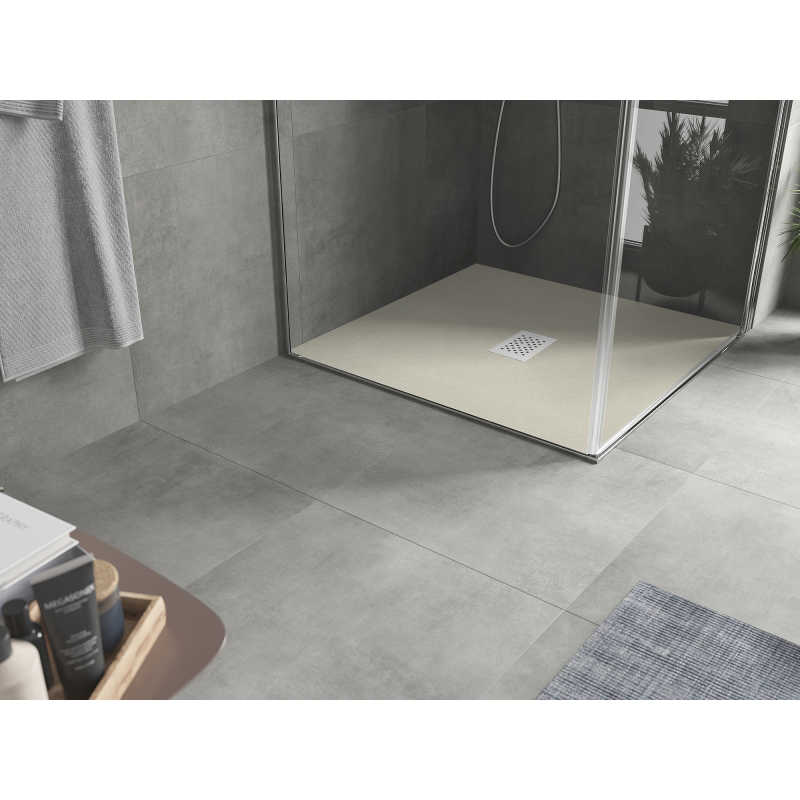 Mexen Hugo brodzik pătrat SMC 80 x 80 cm, bej, mască albă - 42698080-W