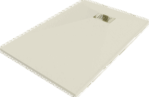 Mexen Hugo brodzik dreptunghiular SMC 120 x 80 cm, bej, mascare auriu - 42698012-G