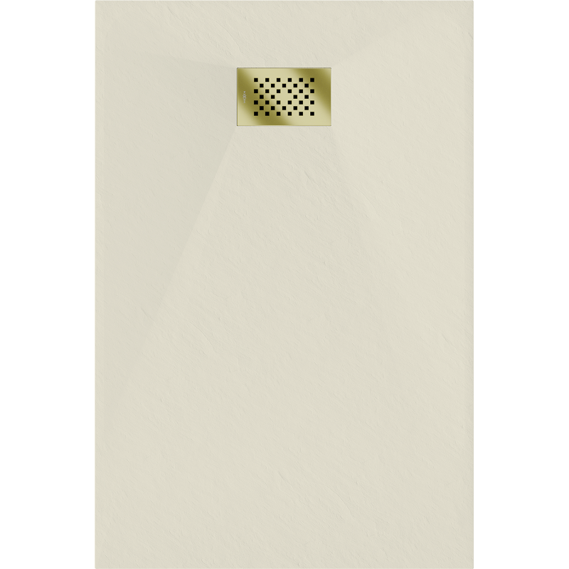 Mexen Hugo brodzik dreptunghiular SMC 120 x 80 cm, bej, mascare auriu - 42698012-G