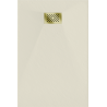 Mexen Hugo brodzik dreptunghiular SMC 90 x 80 cm, bej, mascare aurie - 42698090-G