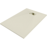 Mexen Hugo SMC téglalap alakú zuhanytálca 90 x 80 cm, bézs, arany burkolat - 42698090-G