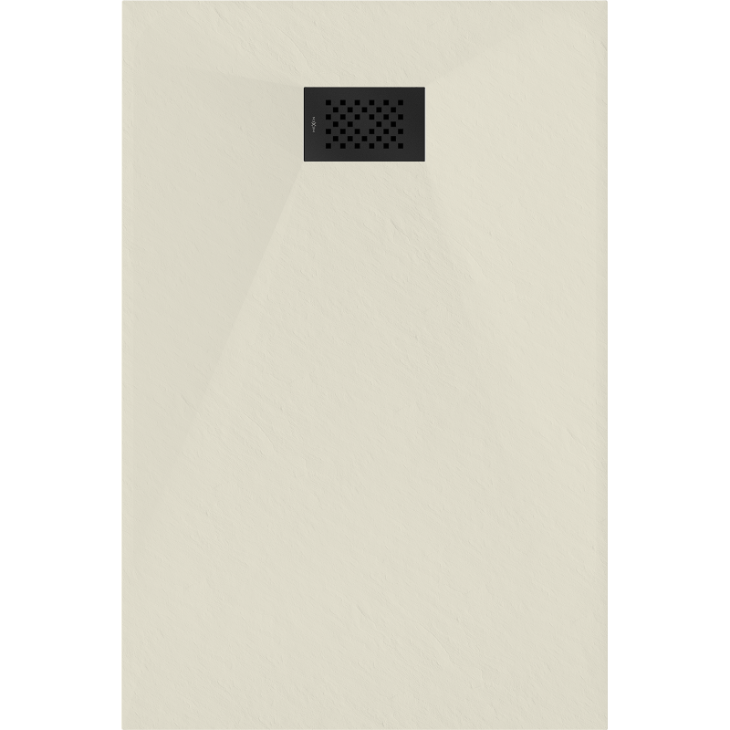 Mexen Hugo SMC téglalap alakú zuhanytálca 80 x 70 cm, bézs, fekete takaróelem - 42697080-B
