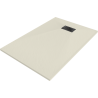 Mexen Hugo SMC téglalap alakú zuhanytálca 80 x 70 cm, bézs, fekete takaróelem - 42697080-B