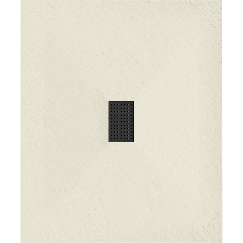 Mexen Hugo SMC 120 x 100 cm-es téglalap alakú zuhanytálca, bézs, fekete burkolat - 42691012-B