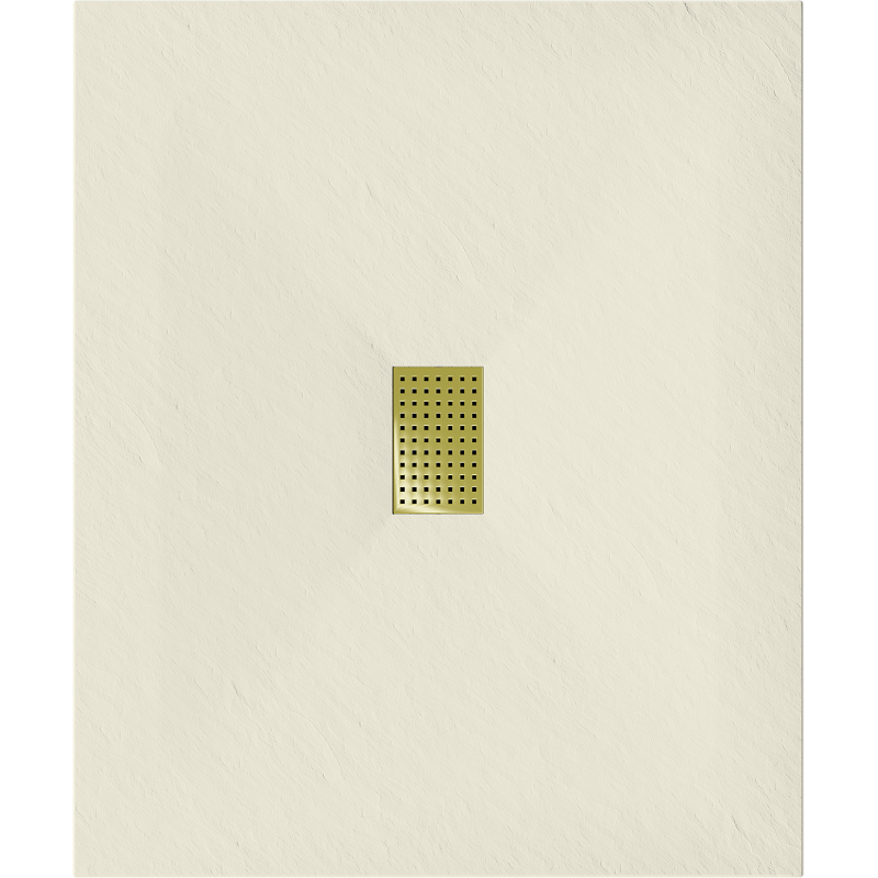 Mexen Hugo cadă de duș dreptunghiulară SMC 120 x 100 cm, bej, mascare aurie - 42691012-G