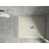 Mexen Hugo broască dreptunghiulară SMC 120 x 100 cm, bej, mască inox - 42691012-X
