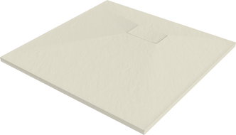 Mexen Hugo SMC négyzet alakú zuhanytálca 90 x 90 cm, bézs - 42699090