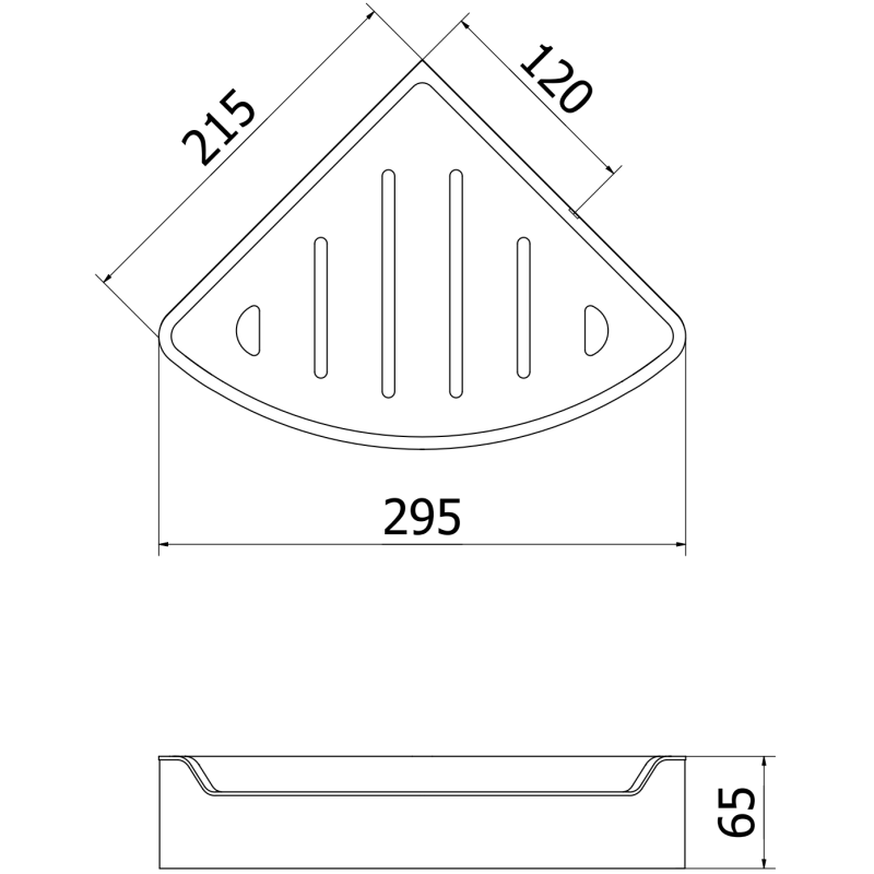 Mexen Rivon-C sarok fürdőszobai kosár, fekete - 70A8525-70