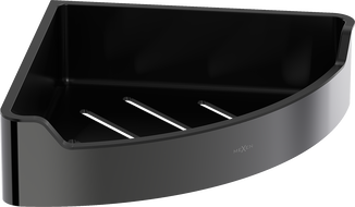 Mexen Rivon-C coș de baie colțar, crom negru - 70A8525-73