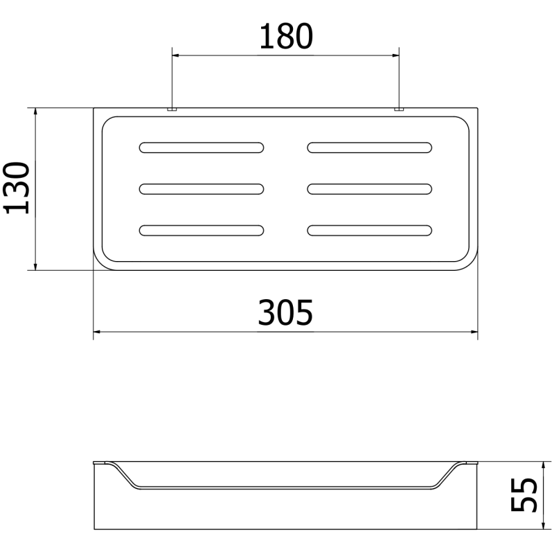 Mexen Rivon-L coș de baie, gun gray periat - 70A8725-66
