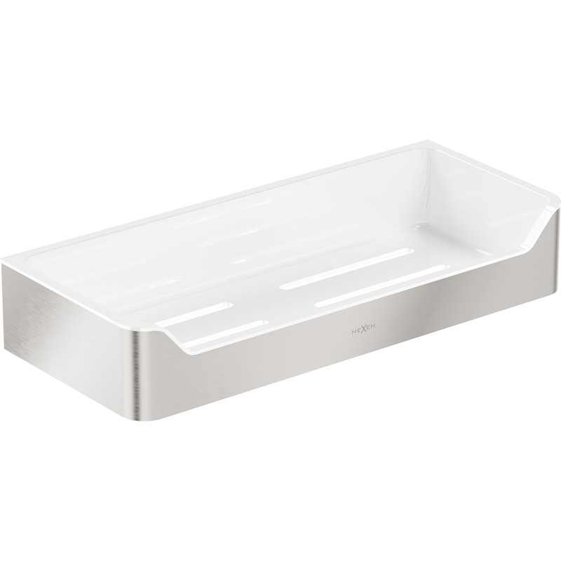 Mexen Rivon-L fürdőszobai kosár, csiszolt nikkel - 70A8725-97