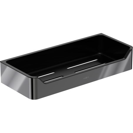 Mexen Rivon-L fürdőszobai kosár, fekete króm - 70A8725-73