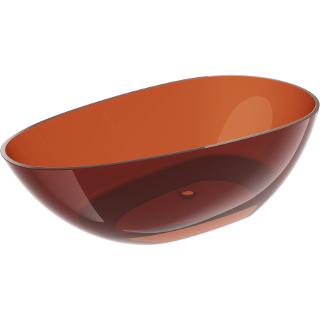 Mexen Glass cadă freestanding transparentă 170 x 85 cm, earth, dop crom - 58061708505