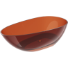 Mexen Glass szabadon álló átlátszó kád 170 x 85 cm, föld, krómozott lefolyó - 58061708505