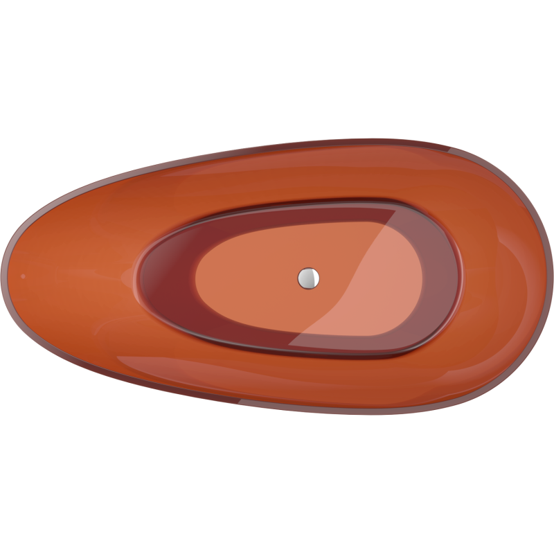 Mexen Glass cadă freestanding transparentă 170 x 85 cm, dop cromat - 58061708505