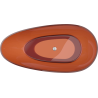 Mexen Glass Earth szabadon álló átlátszó kád 170 x 85 cm, krómozott lefolyó - 58061708505