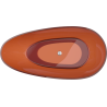 Mexen Glass szabadon álló átlátszó kád 170 x 85 cm, föld, krómozott lefolyó - 58061708505