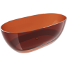 Mexen Pure earth cadă freestanding transparentă 170 x 80 cm, dop crom - 58071708005
