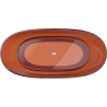 Mexen Pure earth cadă freestanding transparentă 170 x 80 cm, dop crom - 58071708005