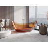 Mexen Vea cada freestanding transparentă 180 x 80 cm, earth, dop crom - 58091808005