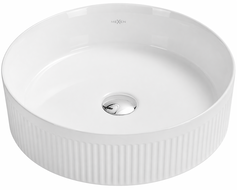 Mexen Grovo chiuvetă de blat cu caneluri 35 x 35 cm, albă - 22303500