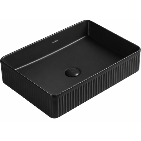 Mexen Grovo chiuvetă de blat canelată 51 x 37 cm, negru mat - 22305185