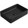 Mexen Grovo chiuvetă de blat canelată 51 x 37 cm, negru mat - 22305185