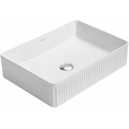 Mexen Grovo bordára csiszolt pultra helyezhető mosdó 51 x 37 cm, fehér - 22305100