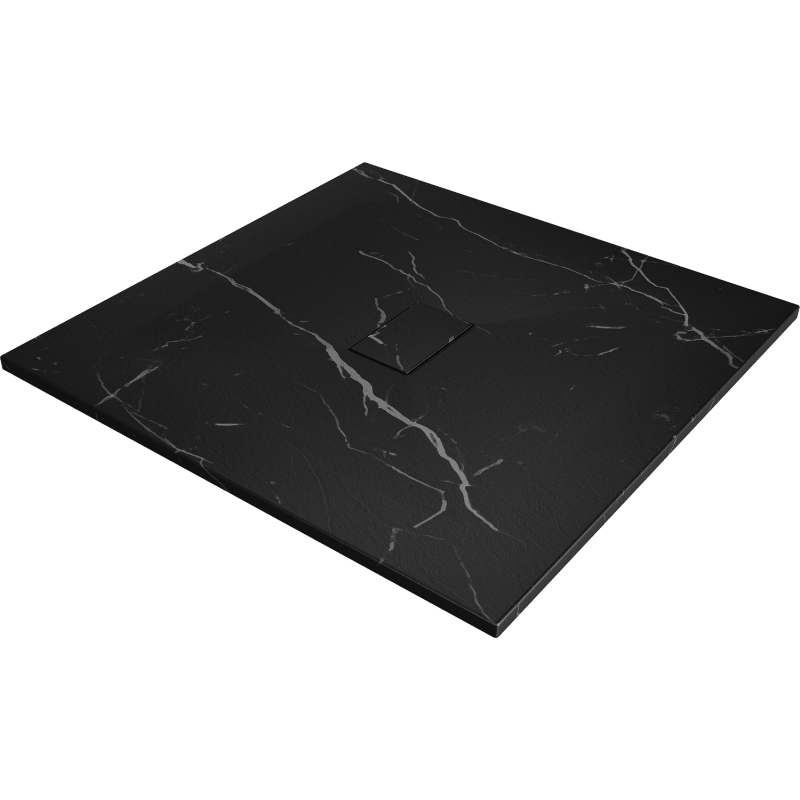 Mexen Hugo brodzik pătrat SMC 100 x 100 cm, piatră neagră - 42751010