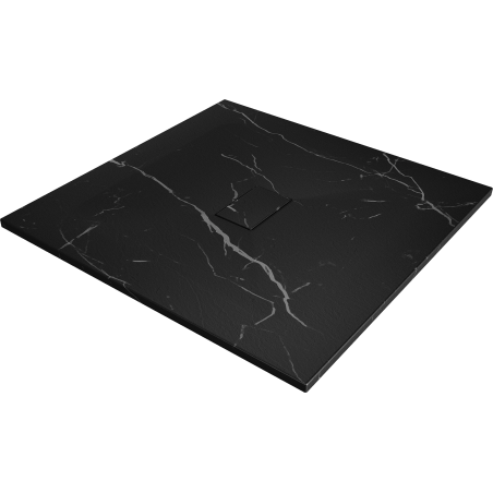 Mexen Hugo brodzik pătrat SMC 100 x 100 cm, piatră neagră - 42751010