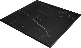 Mexen Hugo Mexen Hugo négyzet alakú zuhanytálca SMC 100 x 100 cm, fekete kő - 42751010