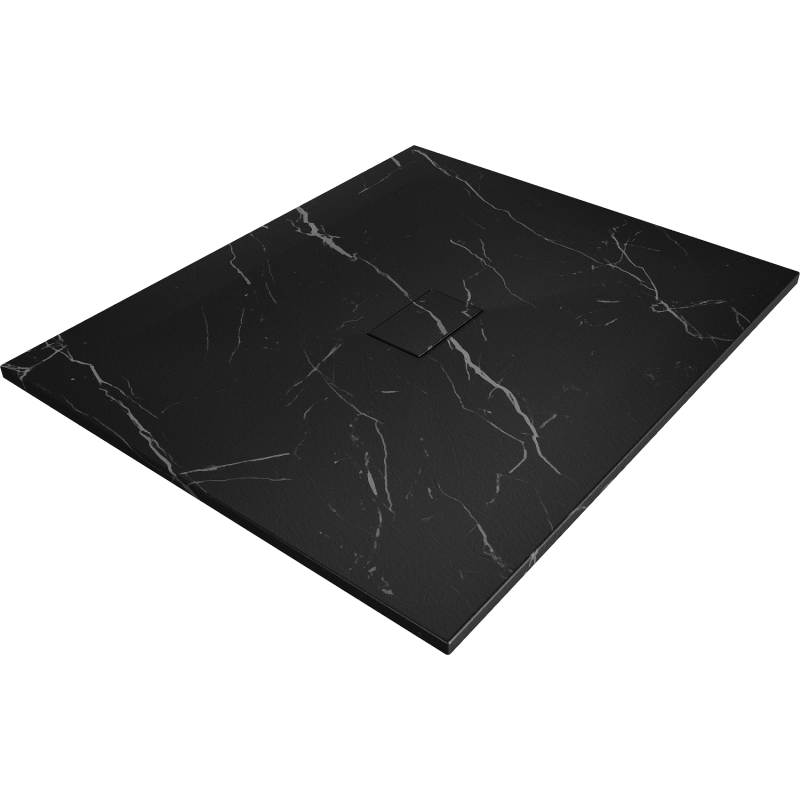 Mexen Hugo SMC téglalap alakú zuhanytálca 120 x 100 cm, fekete kő - 42751012