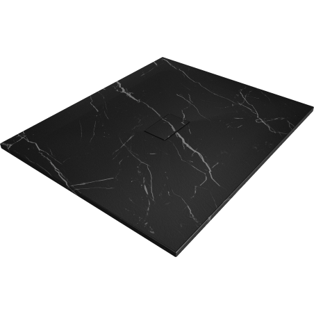 Mexen Hugo SMC téglalap alakú zuhanytálca 120 x 100 cm, fekete kő - 42751012