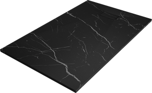 Mexen Hugo SMC 140 x 80 cm-es téglalap alakú zuhanytálca, fekete kő - 42758014