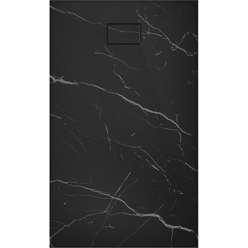 Mexen Hugo SMC 140 x 90 cm téglalap alakú zuhanytálca, fekete kő - 42759014