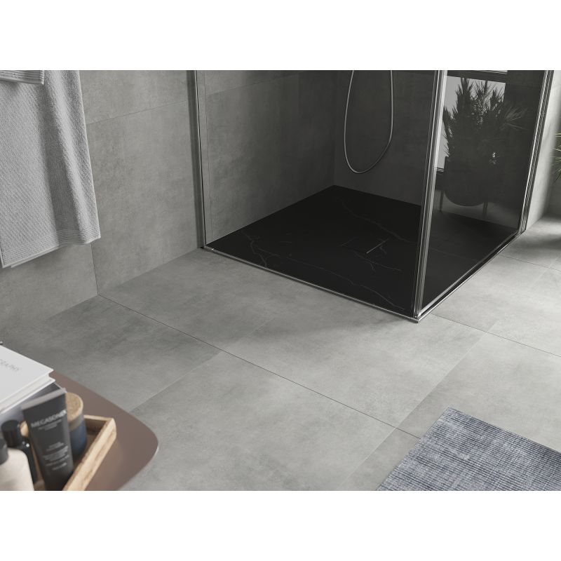 Mexen Hugo brodzik pătrat SMC 100 x 100 cm, piatră neagră - 42751010