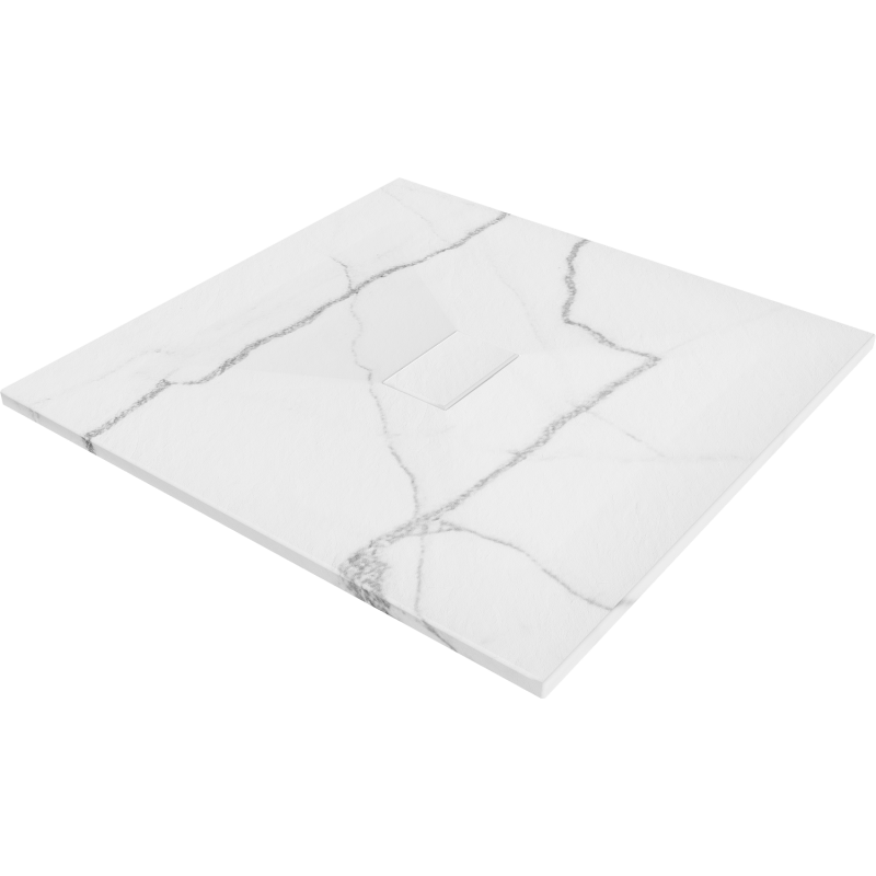 Mexen Hugo tavă pătrată SMC 100 x 100 cm, piatră albă - 42151010