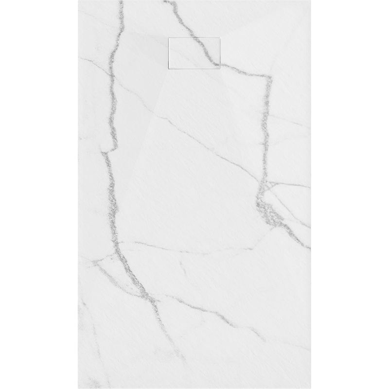 Mexen Hugo cadă de duș dreptunghiulară SMC 150 x 80 cm, piatră albă - 42158015