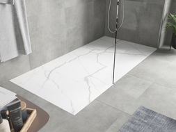 Mexen Hugo téglalap alakú SMC zuhanytálca 180 x 80 cm, fehér kő - 42158018