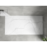 Mexen Hugo téglalap alakú SMC zuhanytálca 180 x 80 cm, fehér kő - 42158018