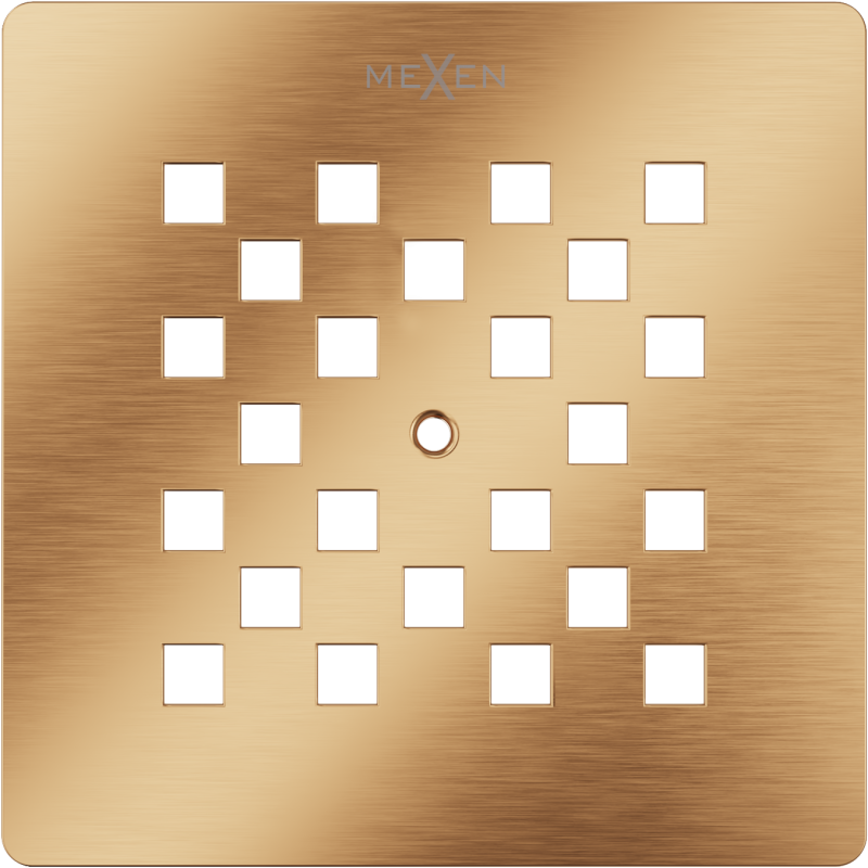 Mexen Stone+ zuhanytálca takaró, kefe réz - 44910065