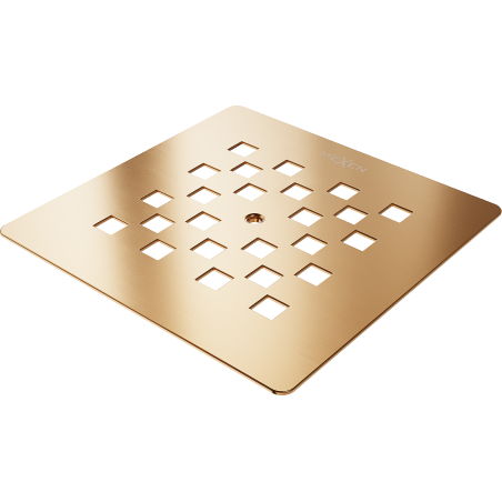 Mexen Stone+ zuhanytálca takaró, kefe réz - 44910065