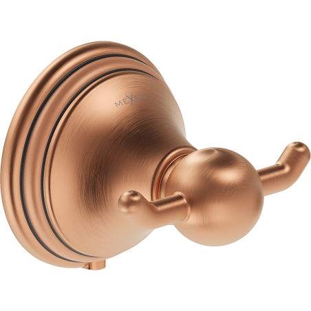 Mexen Lusso cuier dublu pentru prosoape, cupru antic - 70A16812-45