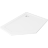 Mexen Flat ötoldalú slim zuhanytálca jobb 100 x 90 cm, fehér, króm szifon - 41P109010R