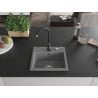 Mexen Milo chiuvetă de granit cu o singură cameră cu baterie de bucătărie Telma, gri - 6505-71-670200-70