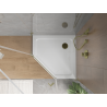 Mexen Flat receveur de duș pentagonal slim 100 x 100 cm, alb, sifon auriu - 41P101010-G